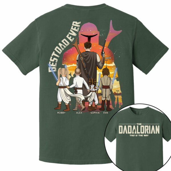 Best Dad Ever - The Dadalorian Personalized Shirt Gift For Dad - Custom Father's Day Gift Ver3 Nh00 - Image 11