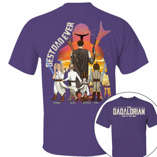 Best Dad Ever - The Dadalorian Personalized Shirt Gift For Dad - Custom Father's Day Gift Ver3 Nh00 - Image 6