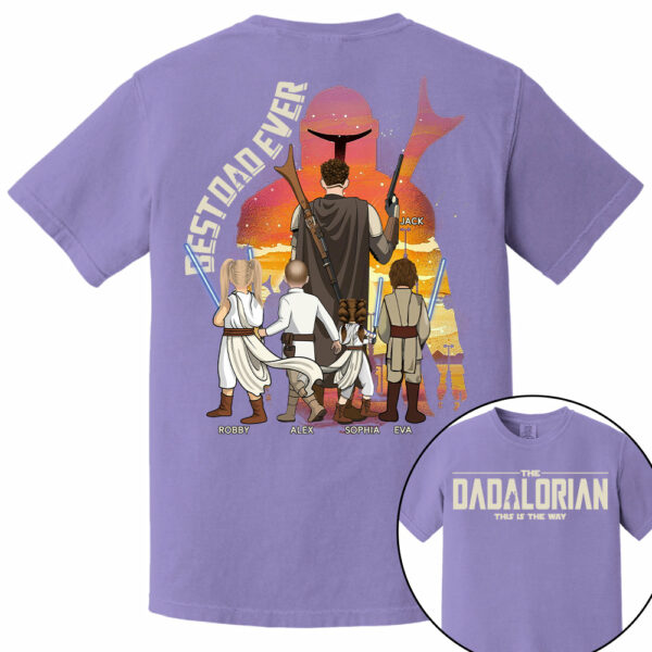Best Dad Ever - The Dadalorian Personalized Shirt Gift For Dad - Custom Father's Day Gift Ver3 Nh00 - Image 14