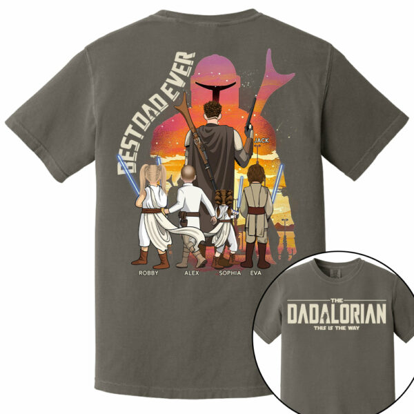 Best Dad Ever - The Dadalorian Personalized Shirt Gift For Dad - Custom Father's Day Gift Ver3 Nh00 - Image 12