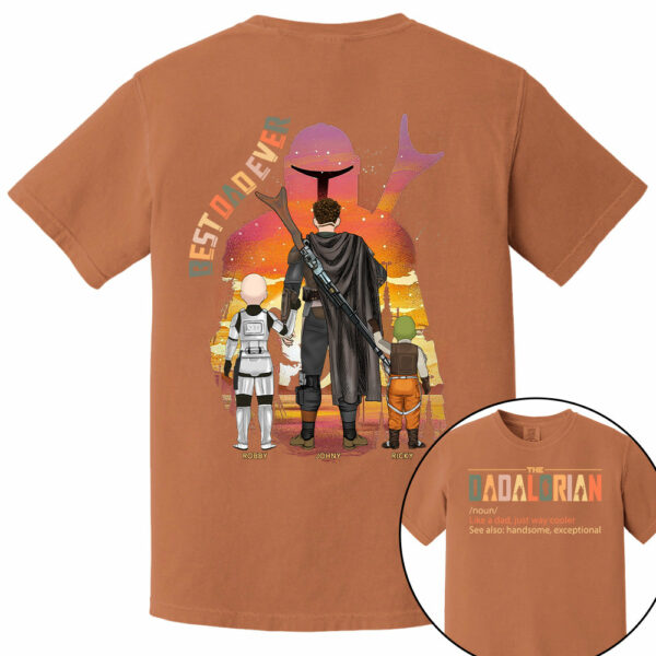 Best Dad Ever - The Dadalorian Personalized Shirt Gift For Dad - Image 15