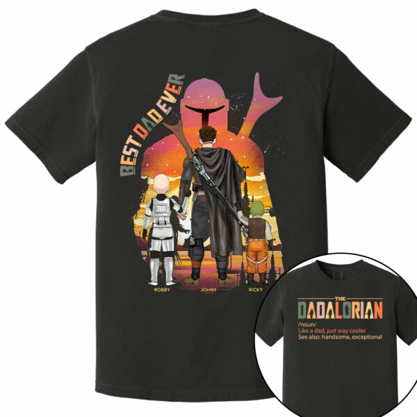 Best Dad Ever - The Dadalorian Personalized Shirt Gift For Dad - Image 13