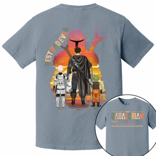 Best Dad Ever - The Dadalorian Personalized Shirt Gift For Dad - Image 14