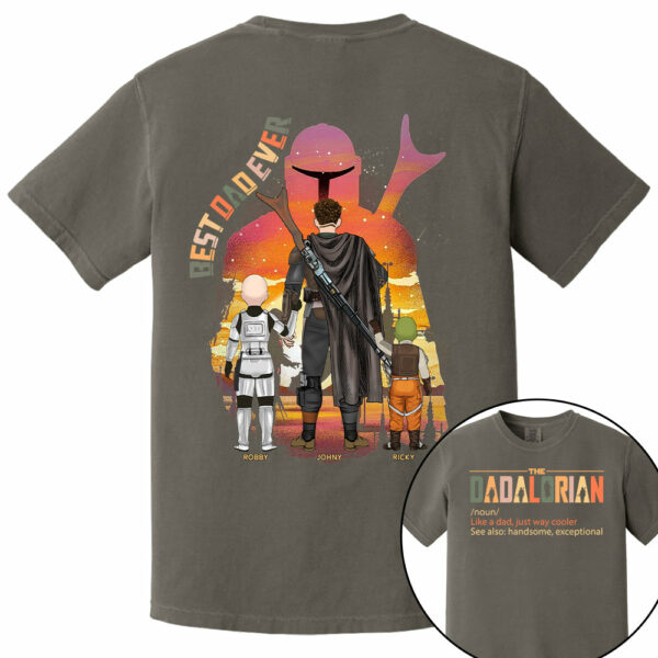 Best Dad Ever - The Dadalorian Personalized Shirt Gift For Dad - Image 12