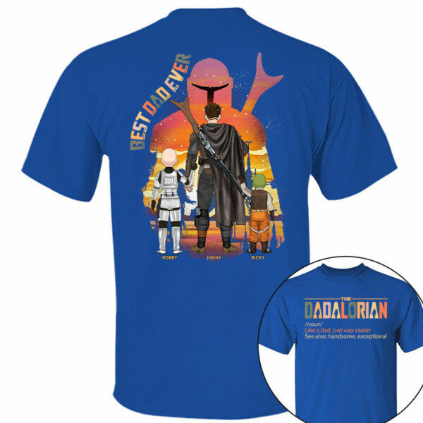 Best Dad Ever - The Dadalorian Personalized Shirt Gift For Dad - Image 6