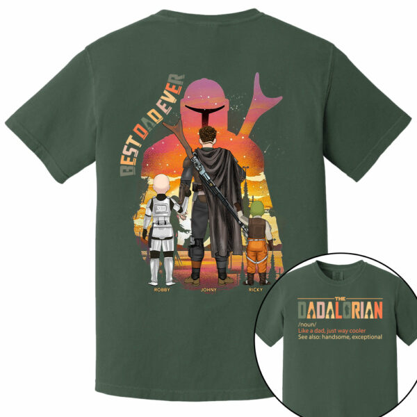 Best Dad Ever - The Dadalorian Personalized Shirt Gift For Dad - Image 11