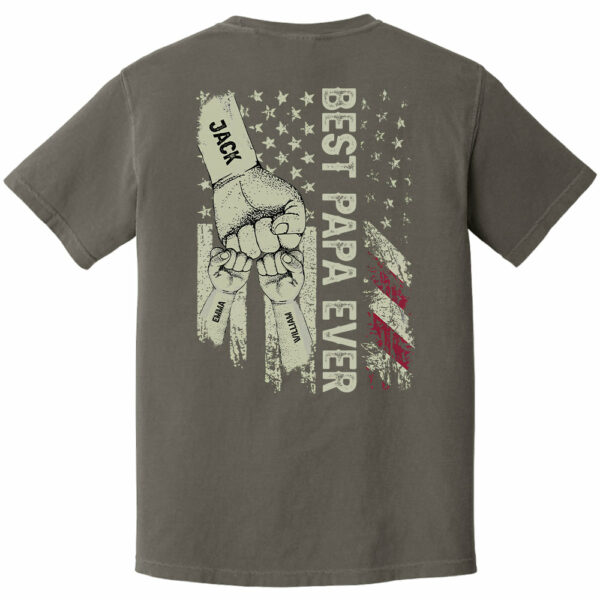 Best Dad Ever Flag, Father's Day Gift For Dad, Personalized Shirt T1807 - Image 10