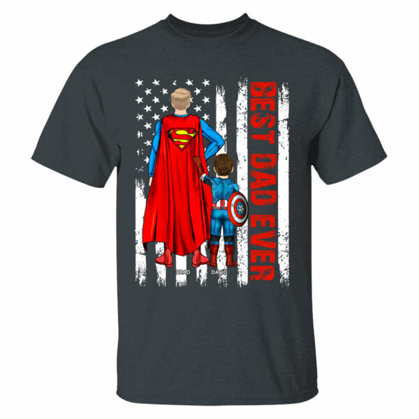 Best Dad Ever Personalized Shirt - Custom Father's Day Gifts For Dad Shirt - Image 3