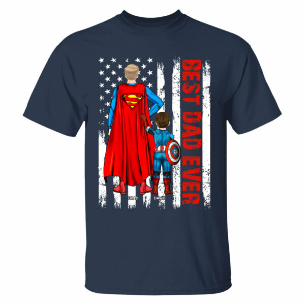 Best Dad Ever Personalized Shirt - Custom Father's Day Gifts For Dad Shirt - Image 2