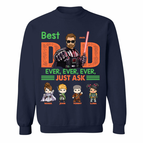 Best Dad Ever Personalized Shirt - Custom Gift For Dad - Image 8