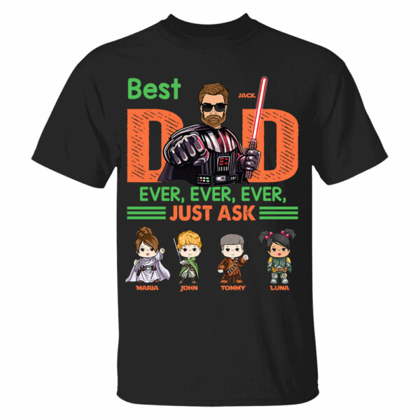 Best Dad Ever Personalized Shirt - Custom Gift For Dad - Image 2
