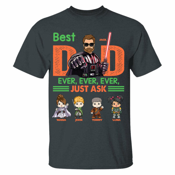 Best Dad Ever Personalized Shirt - Custom Gift For Dad - Image 4
