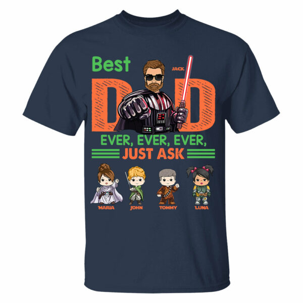 Best Dad Ever Personalized Shirt - Custom Gift For Dad - Image 3