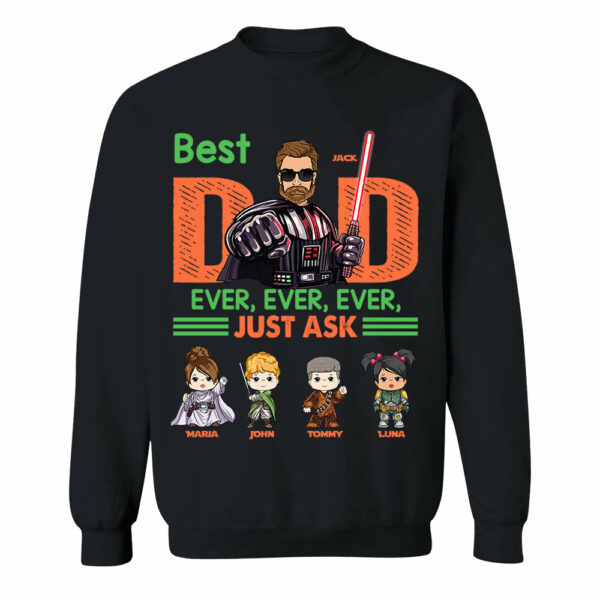 Best Dad Ever Personalized Shirt - Custom Gift For Dad - Image 7
