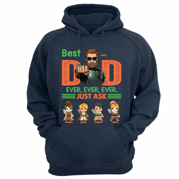 Best Dad Ever Personalized Shirt - Daddyâ€™s Team The Best Team Ever Custom Gift For Dad - Image 13