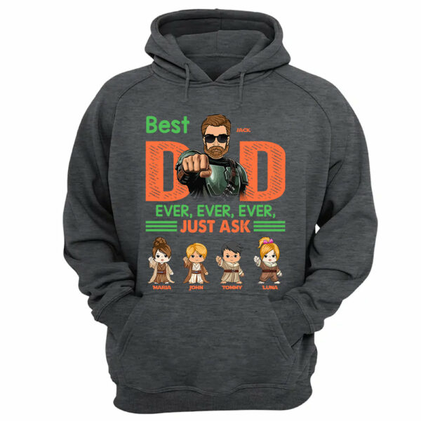 Best Dad Ever Personalized Shirt - Daddyâ€™s Team The Best Team Ever Custom Gift For Dad - Image 12