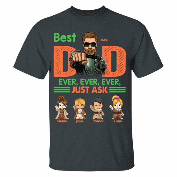 Best Dad Ever Personalized Shirt - Daddyâ€™s Team The Best Team Ever Custom Gift For Dad - Image 3