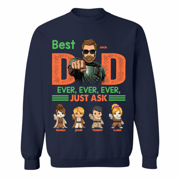 Best Dad Ever Personalized Shirt - Daddyâ€™s Team The Best Team Ever Custom Gift For Dad - Image 8
