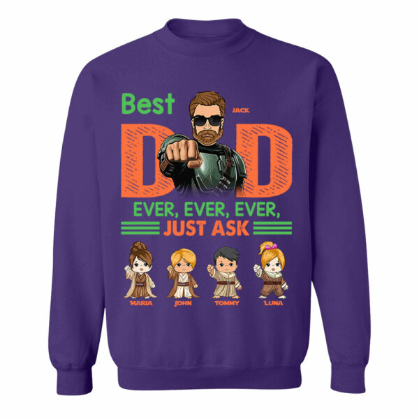 Best Dad Ever Personalized Shirt - Daddyâ€™s Team The Best Team Ever Custom Gift For Dad - Image 9