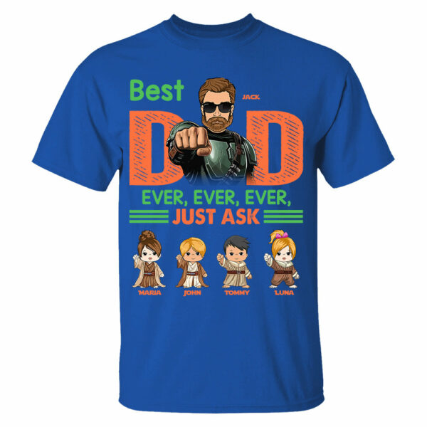 Best Dad Ever Personalized Shirt - Daddyâ€™s Team The Best Team Ever Custom Gift For Dad - Image 6