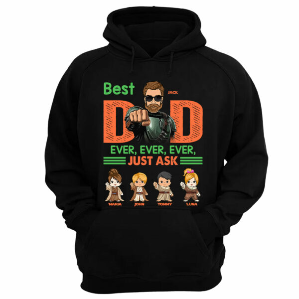 Best Dad Ever Personalized Shirt - Daddyâ€™s Team The Best Team Ever Custom Gift For Dad - Image 11