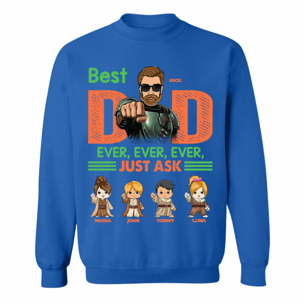 Best Dad Ever Personalized Shirt - Daddyâ€™s Team The Best Team Ever Custom Gift For Dad - Image 10