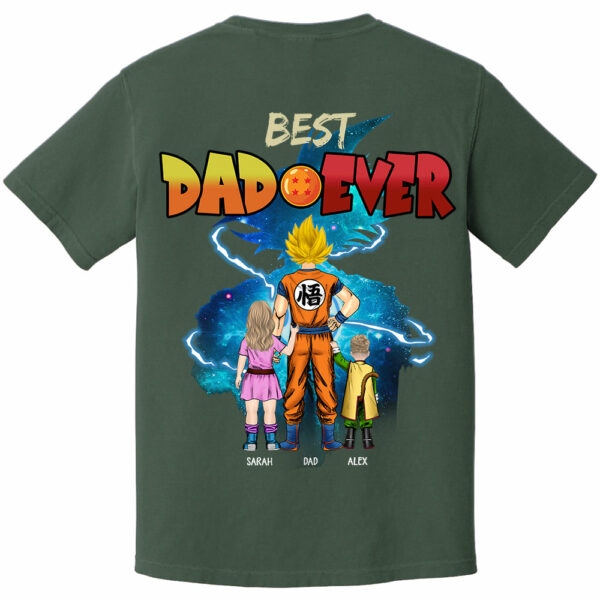Best Dad Ever, Personalized Shirt, Dragon Dad Custom Shirt Gift For Father's Day T1807 - Image 4