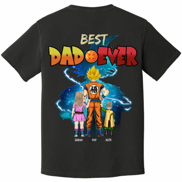 Best Dad Ever, Personalized Shirt, Dragon Dad Custom Shirt Gift For Father's Day T1807 - Image 2