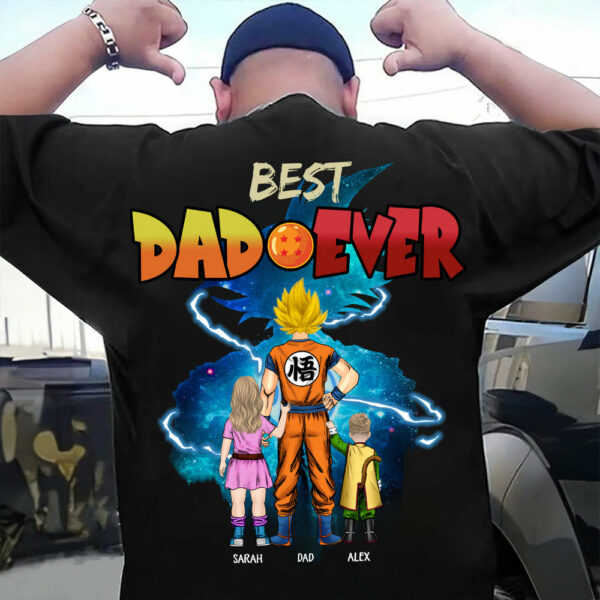 Best Dad Ever, Personalized Shirt, Dragon Dad Custom Shirt Gift For Father's Day T1807