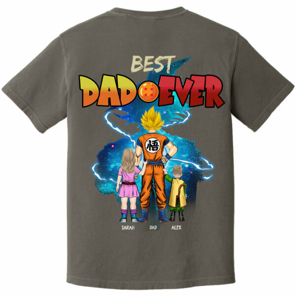 Best Dad Ever, Personalized Shirt, Dragon Dad Custom Shirt Gift For Father's Day T1807 - Image 3