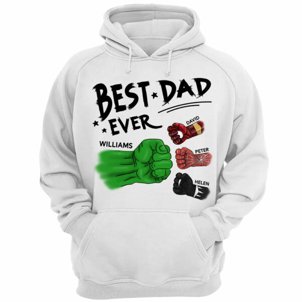 Best Dad Ever Personalized Shirt Gift For Dad - Custom Father's Day Gift - Birthday Gift Idea - Image 3