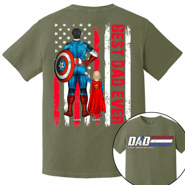 Best Dad Ever, Personalized Shirt Gift For Dad, Father's Day Gift T1807 - Image 9