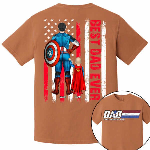 Best Dad Ever, Personalized Shirt Gift For Dad, Father's Day Gift T1807 - Image 6