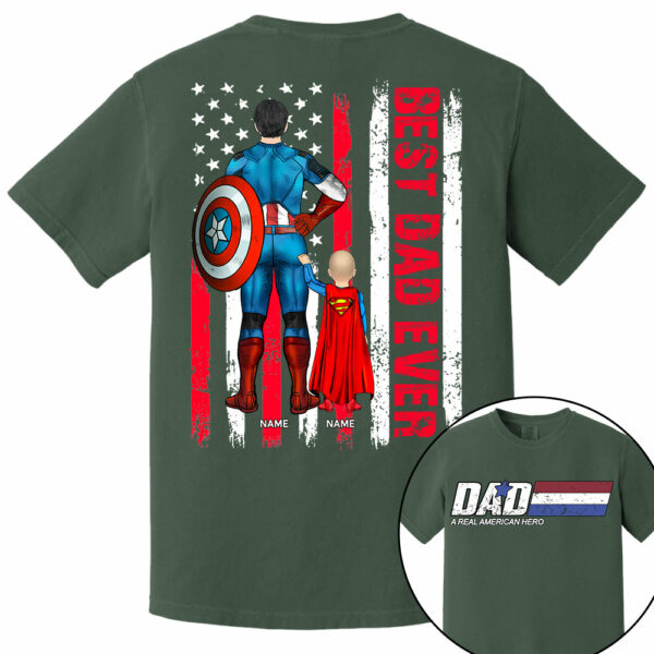 Best Dad Ever, Personalized Shirt Gift For Dad, Father's Day Gift T1807 - Image 10