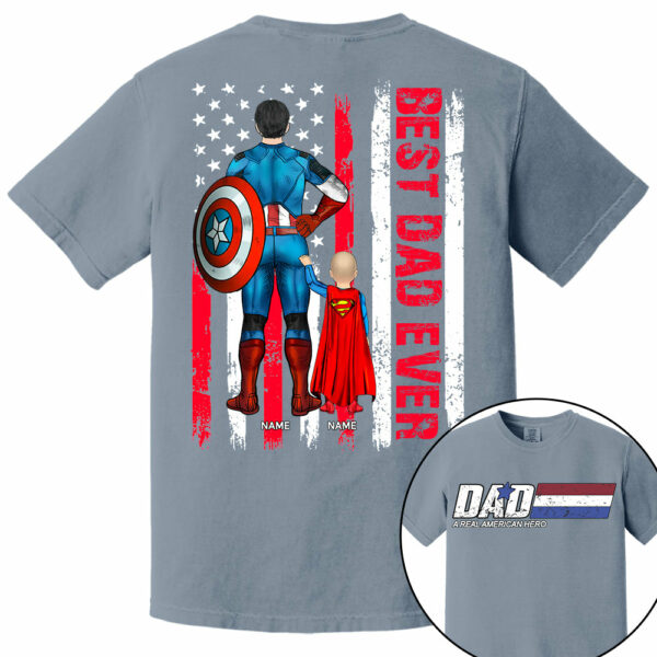 Best Dad Ever, Personalized Shirt Gift For Dad, Father's Day Gift T1807 - Image 5