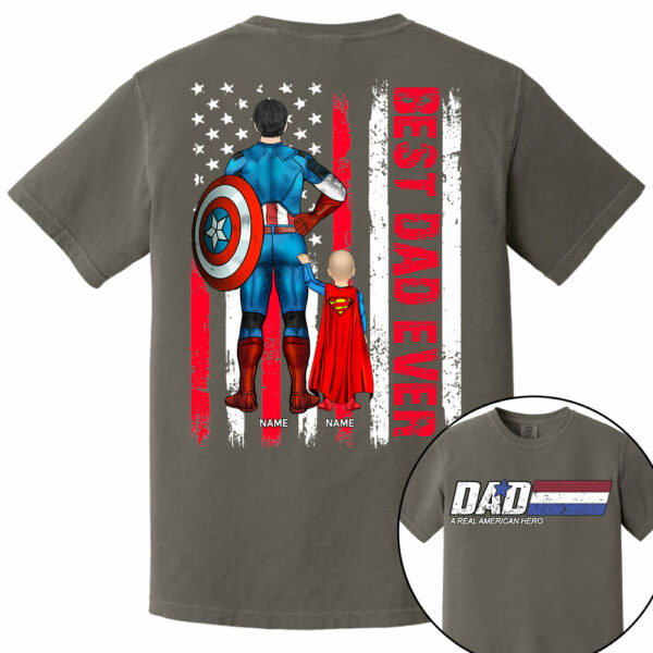 Best Dad Ever, Personalized Shirt Gift For Dad, Father's Day Gift T1807 - Image 8