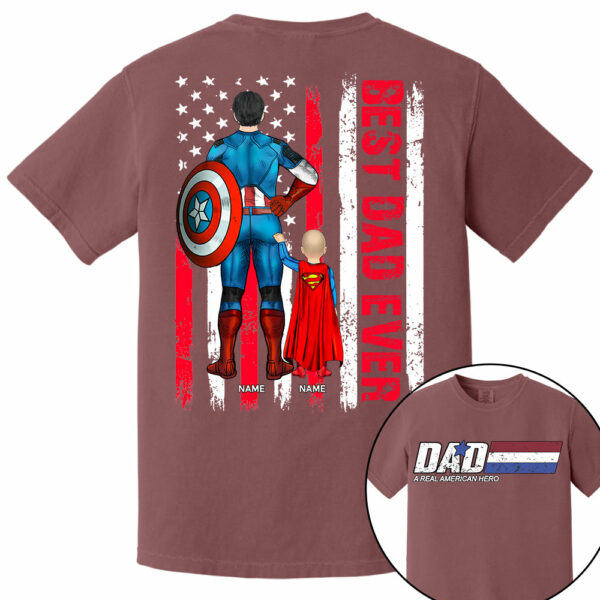 Best Dad Ever, Personalized Shirt Gift For Dad, Father's Day Gift T1807 - Image 7