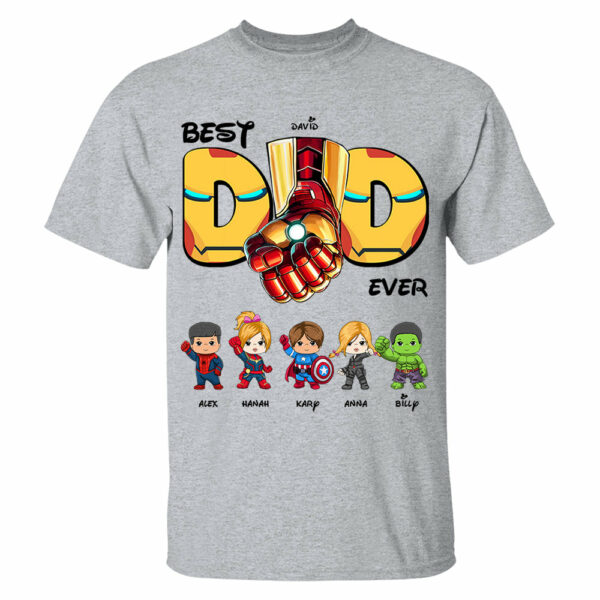 Best Dad Ever Personalized Shirt Gift For Dad Vr 2 - Image 3