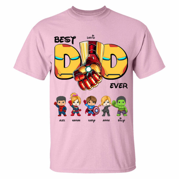 Best Dad Ever Personalized Shirt Gift For Dad Vr 2 - Image 5