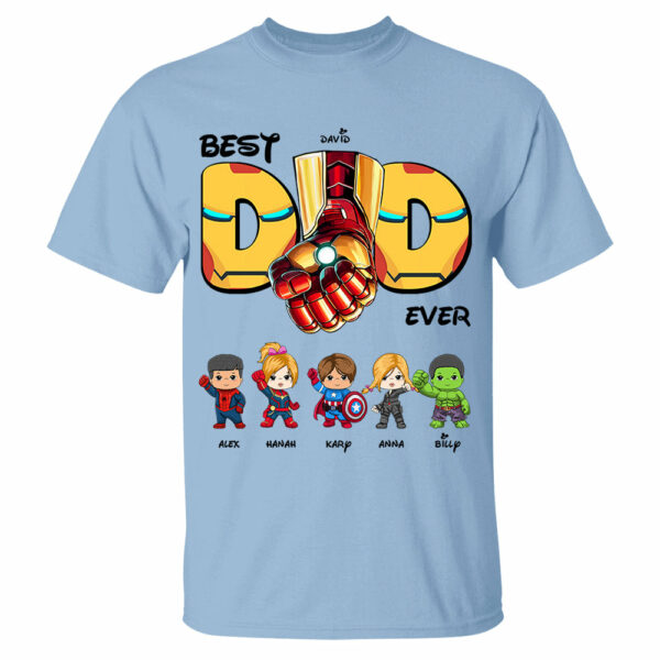 Best Dad Ever Personalized Shirt Gift For Dad Vr 2 - Image 4