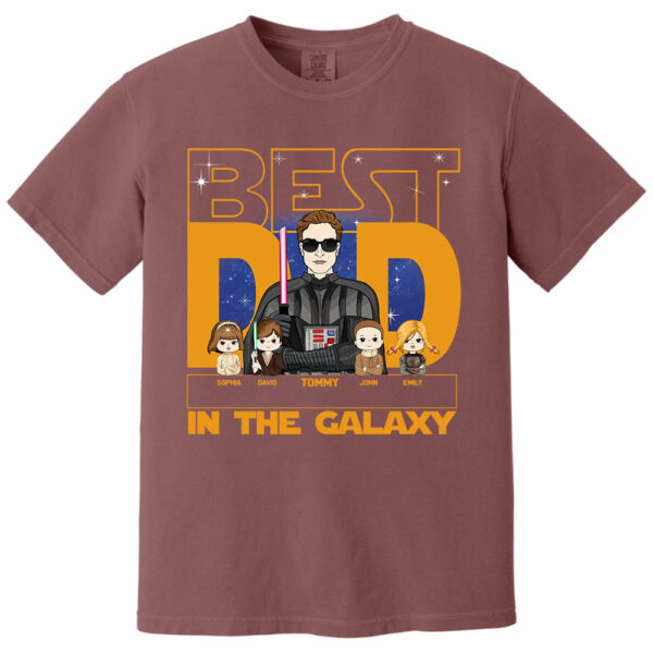 Best Dad In The Galaxy - Personalized Shirt For Dad, Custom Gift For Dad Father's Day NA04 - Image 14