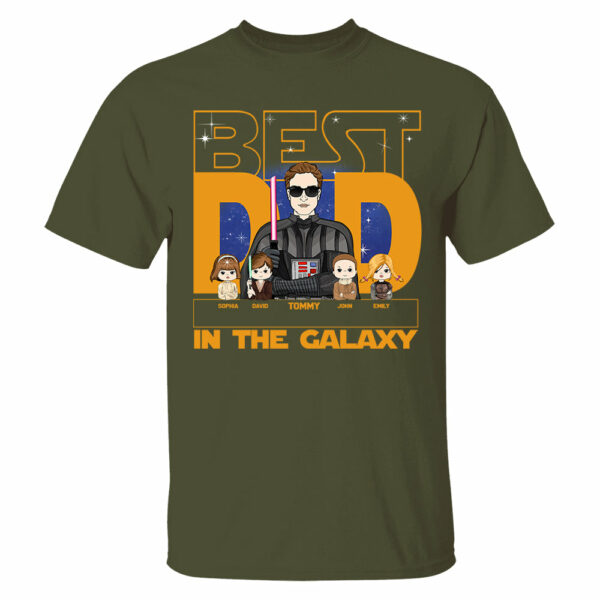 Best Dad In The Galaxy - Personalized Shirt For Dad, Custom Gift For Dad Father's Day NA04 - Image 8
