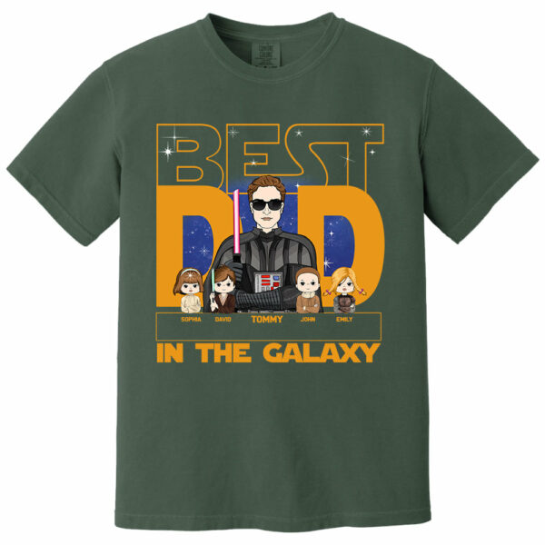 Best Dad In The Galaxy - Personalized Shirt For Dad, Custom Gift For Dad Father's Day NA04 - Image 12
