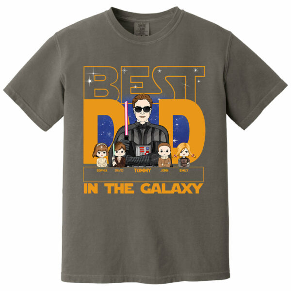 Best Dad In The Galaxy - Personalized Shirt For Dad, Custom Gift For Dad Father's Day NA04 - Image 11