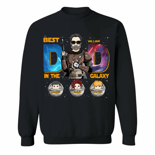 Best Dad In The Galaxy - Personalized Shirt Gift For Dad DO98 - Image 5