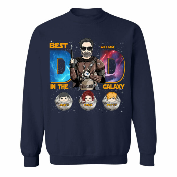 Best Dad In The Galaxy - Personalized Shirt Gift For Dad DO98 - Image 7