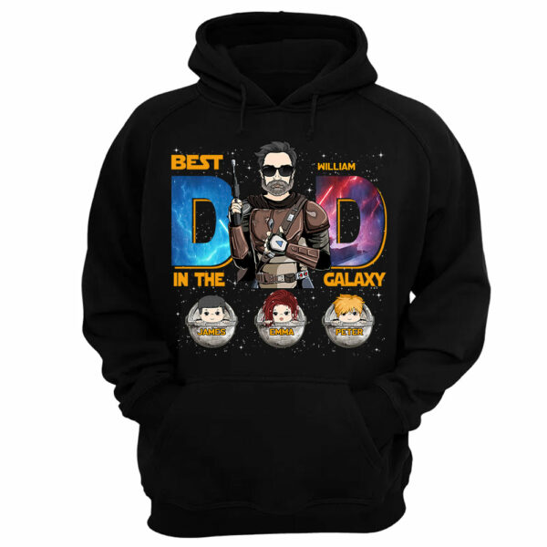 Best Dad In The Galaxy - Personalized Shirt Gift For Dad DO98 - Image 8