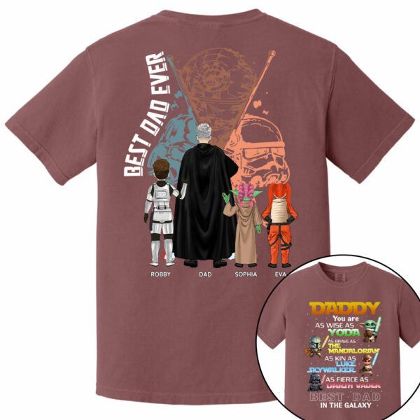 Best Dad In The Galaxy Personalized Shirt Gift For Dad - Image 14