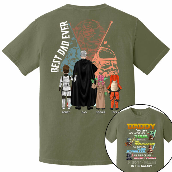 Best Dad In The Galaxy Personalized Shirt Gift For Dad - Image 12