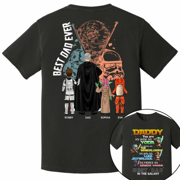 Best Dad In The Galaxy Personalized Shirt Gift For Dad - Image 5